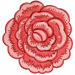 Big Floral Rose Embroidery Design
