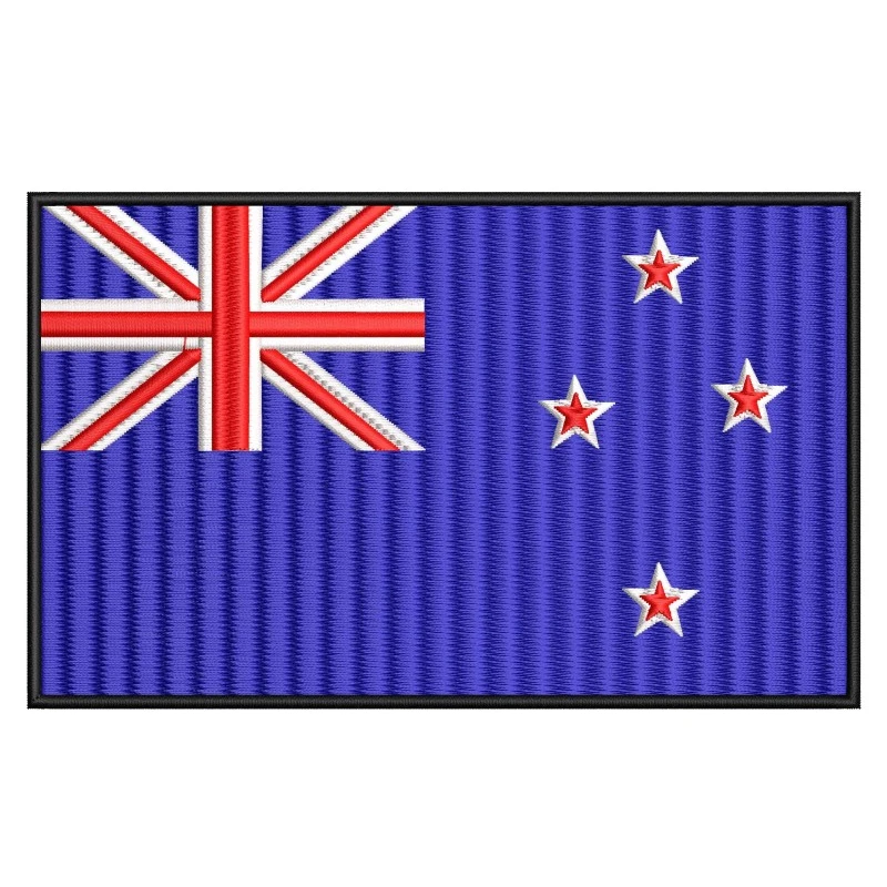 New Zealand Flag Embroidery Design