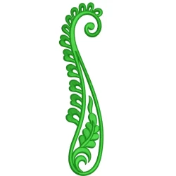 5x7 Long Paisley Embroidery...