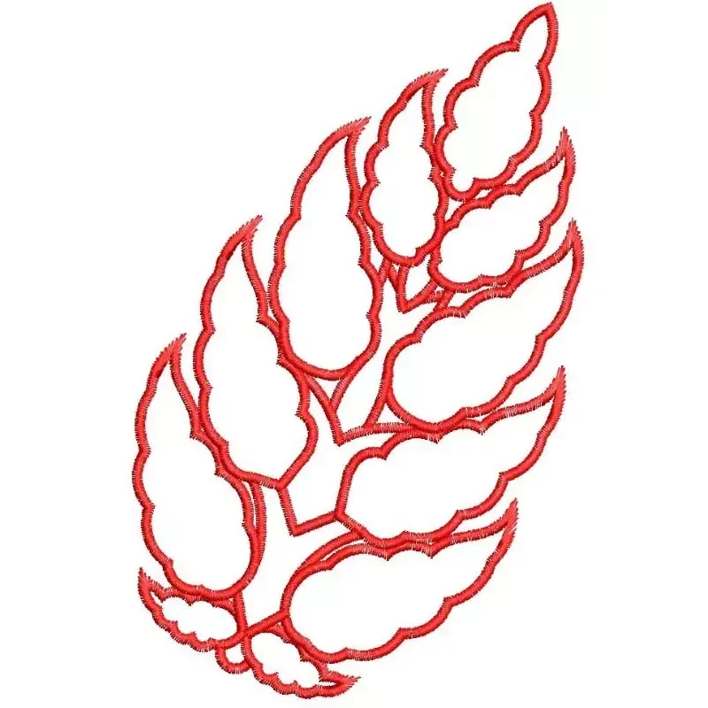 Leaf Outline Embroidery Design