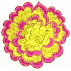 Floral Rose Embroidery Design