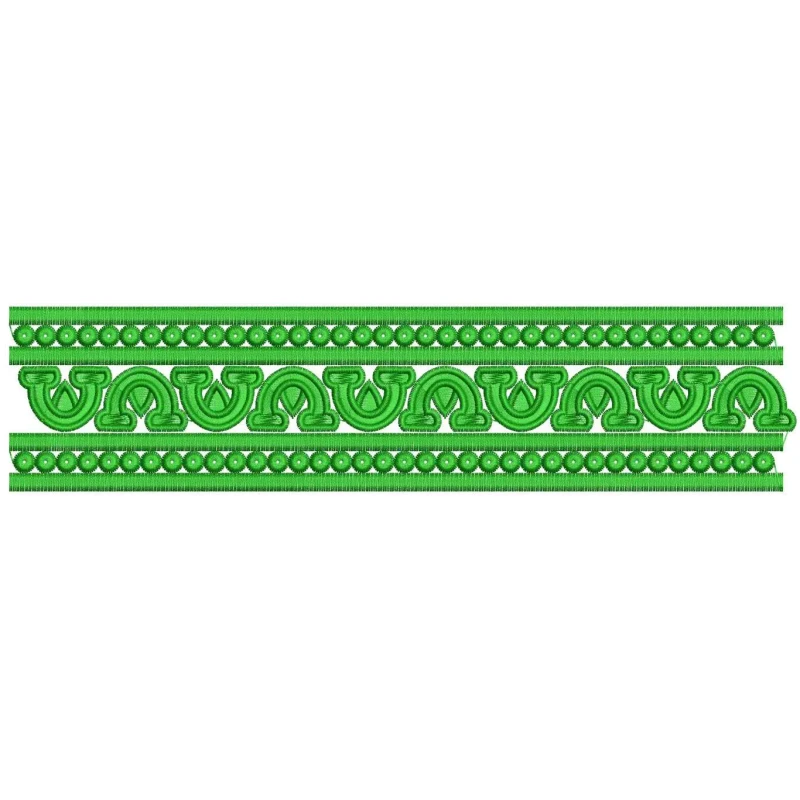 Single Color Border Embroidery Design