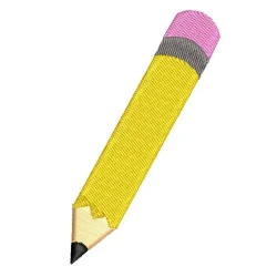 Pencil Embroidery Design...