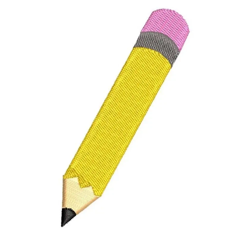 Pencil Embroidery Design Freebie