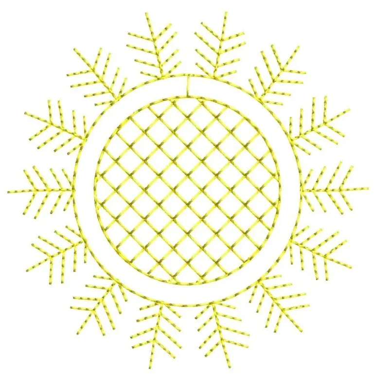Lineart Floral Freebie Embroidery Design