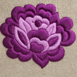 Colorful Rose Embroidery Freebie